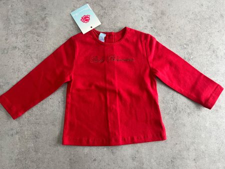 BABY BLUMARINE Langarm Shirt rot 9 Monate - NEU 79$