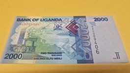 Uganda Banknote: 2000 Schilling, Jahr 2010,