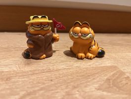 Lot deux figurines Garfield vintage 