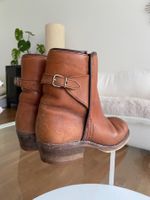 biker  boots in cognac 37  isabel marant style
