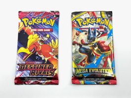 2er Set geöffneter Pokémon Booster Neu - EN