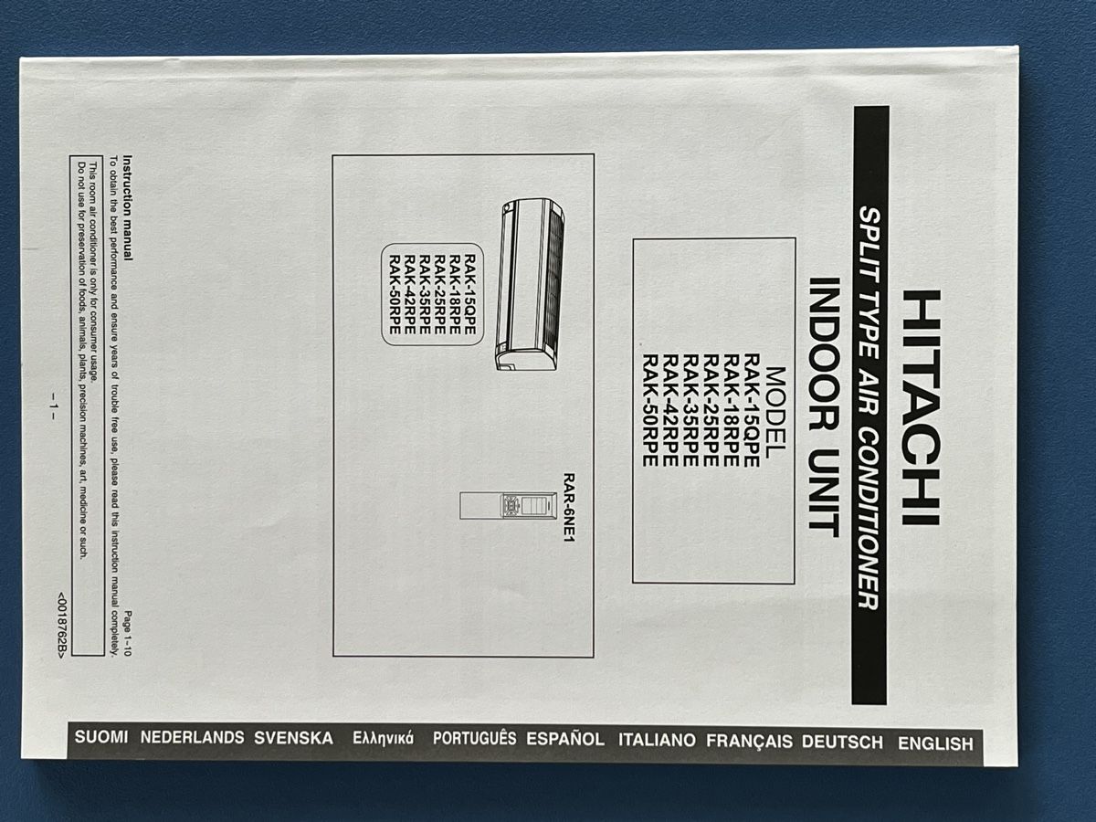 Hitachi Condizionatori: Top Split Klimaanlage Hitachi – Usato da Ennetbaden venduto da sonrisa75 4