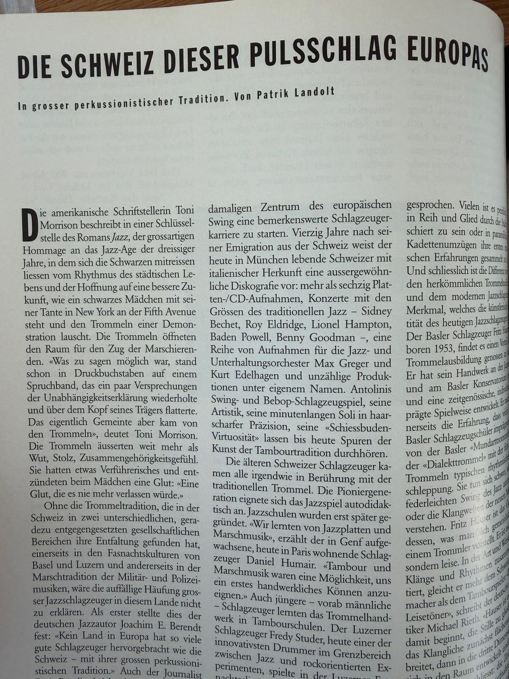 Zeitschriften & Magazine: du 668: Die Trommel, Weltsprache Rhythmus – Gebraucht aus Zug von Mirare9 7
