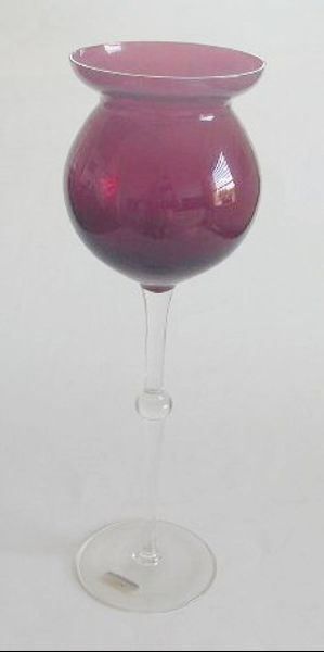 Gläser: KELCH, Teelicht, rotes Glas – Gebraucht aus Zürich von Vinyl