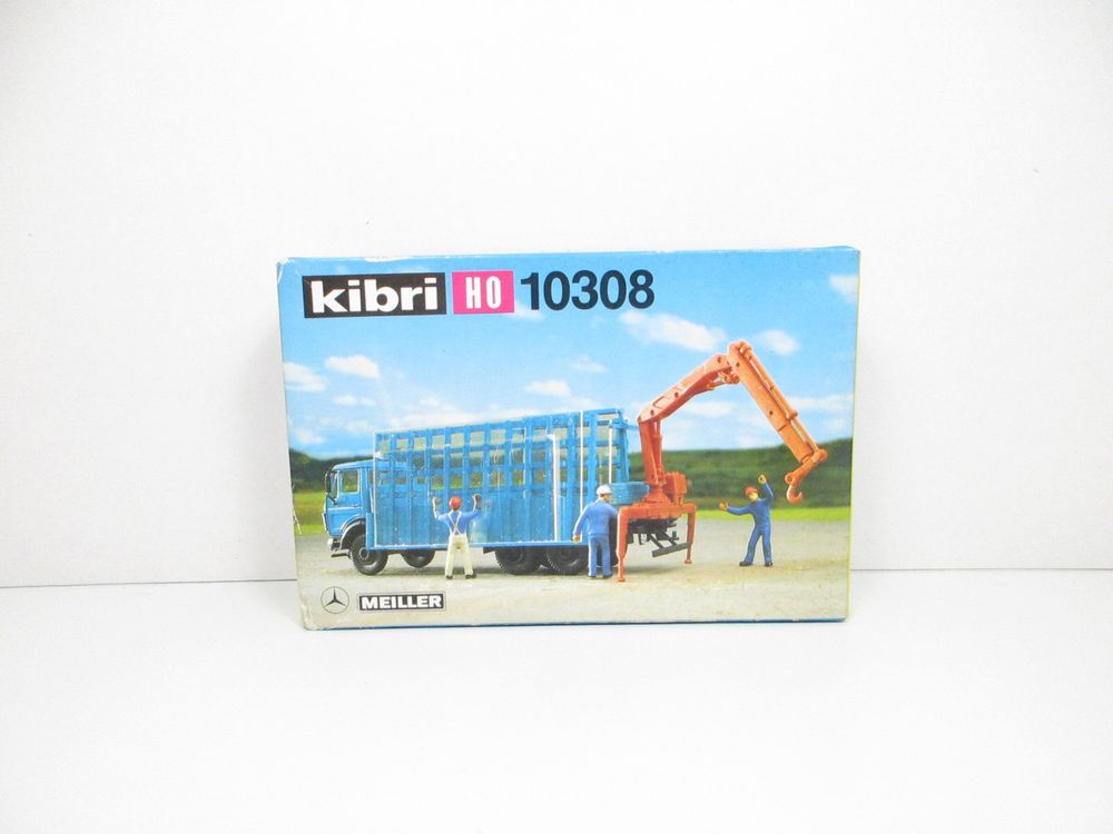 Kibri Modelleisenbahnen: Kibri H0 10308 Mercedes-Benz Glastransporter mit Ladekran – Neu und originalverpackt aus Olten von Heinrich875