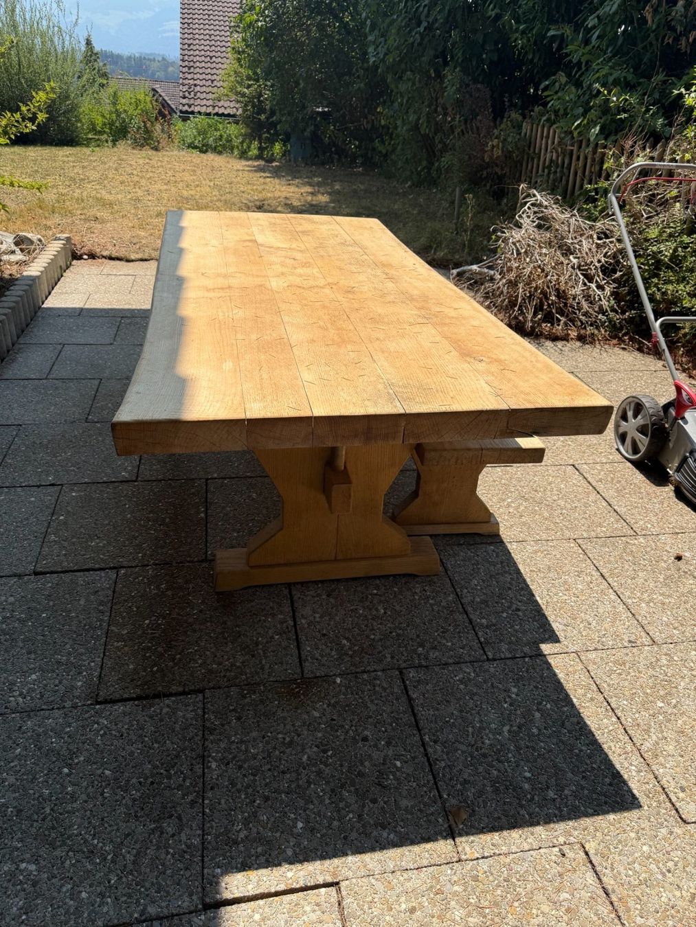 Tische: Solid Oak Table and Matching Bench – Gebraucht aus Eschenbach SG von richie_2026