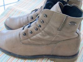 BOTTINES CAMEL ACTIVE CUIR NOISETTE