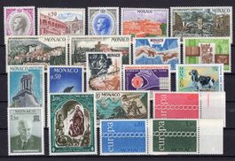 R6219  /  MONACO 1971 année complète neuve XX