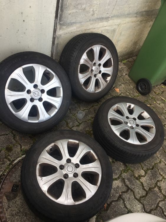 Opel Astra Sommerreifen 255/55 R16 auf Alufelgen (Gebraucht) in Gwatt ...