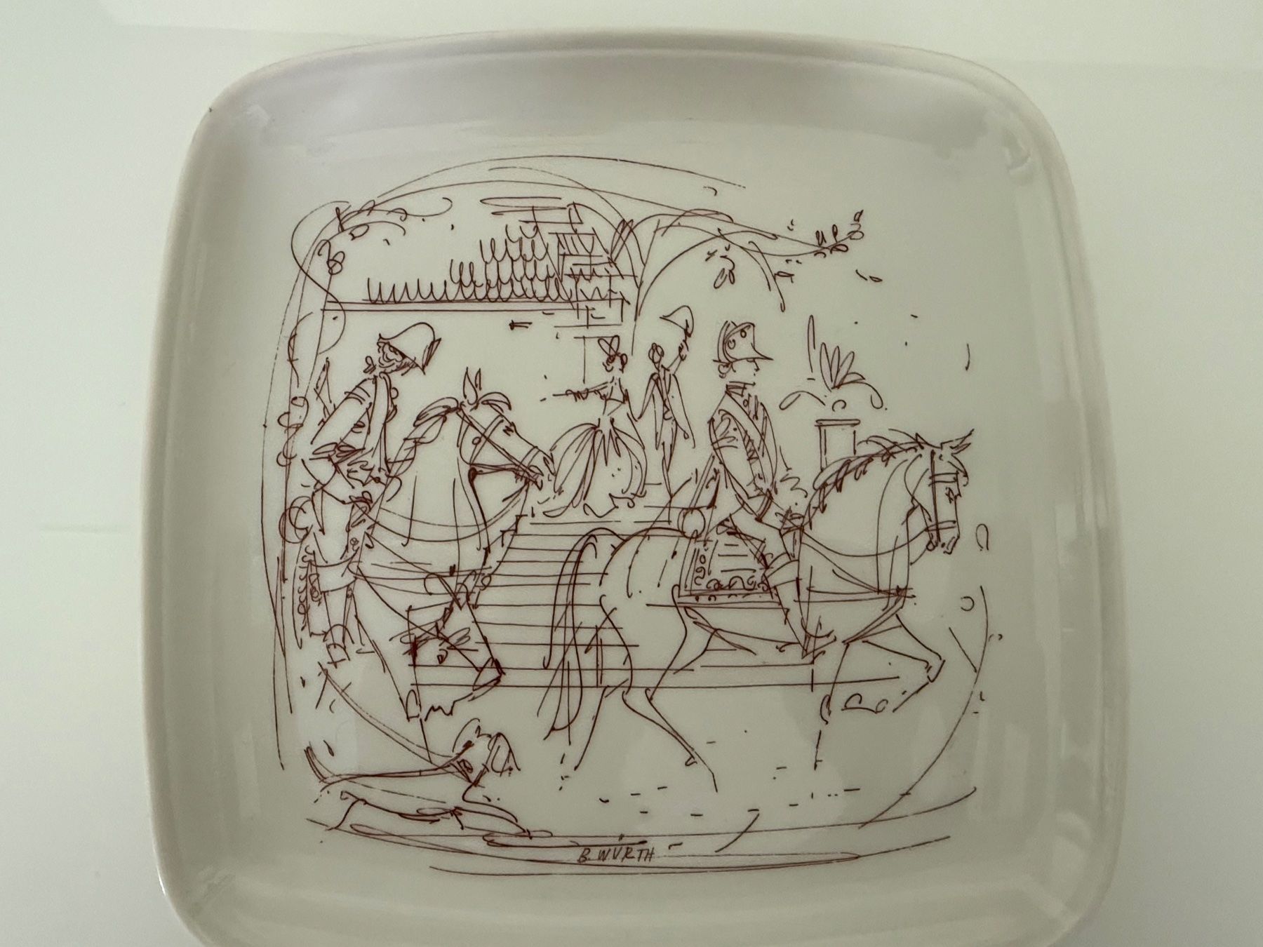 Tutte le decorazioni: 6 Teller "Langenthal" Bildergeschichte "Schloss Wildegg" – Usato da Pfäffikon SZ venduto da Smile6870 6