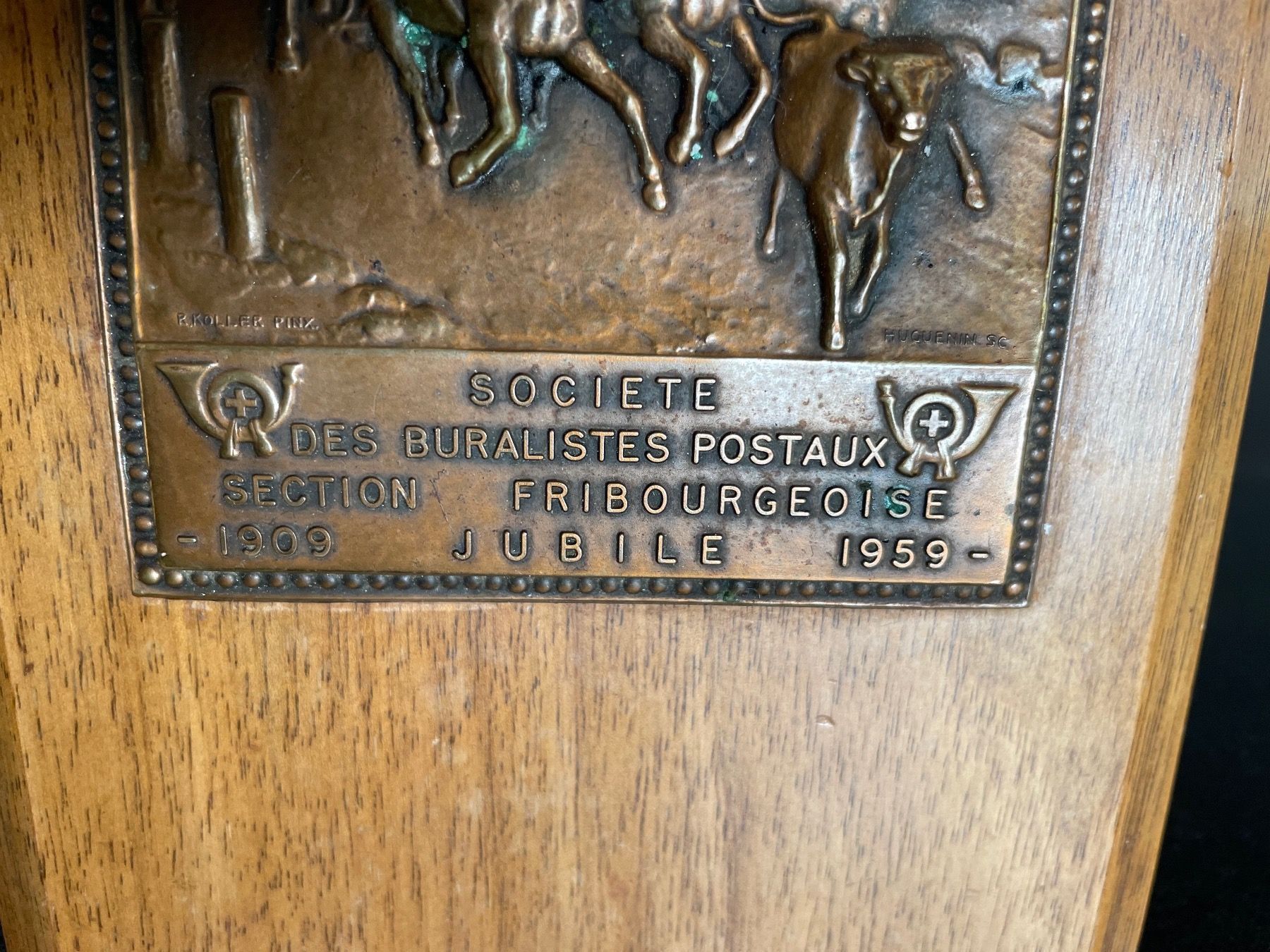 Schilder: Jubilé Buralistes Postaux Section Frib – Gebraucht aus Vallamand von Bricbracbroc82 7