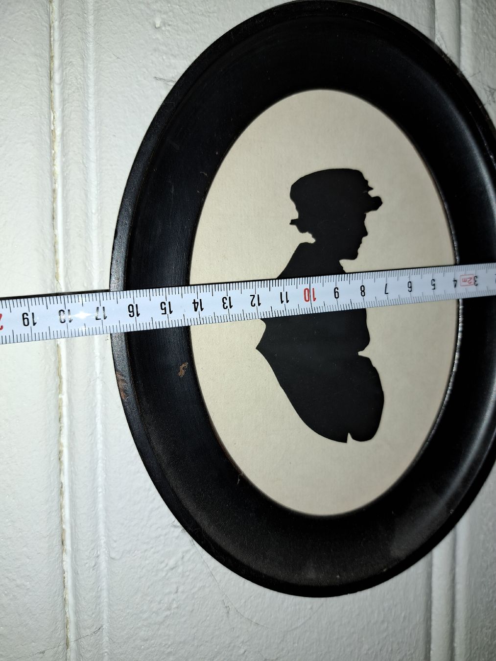 Grafica & Litografie: Antike Silhouette im Ovalrahmen, Scherenschnitt  – Usato da Kölliken venduto da Upcycling-by-Mc-TAM 2