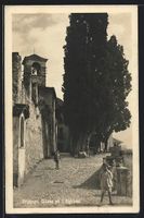 AK Brissago, Chiesa ed i Cipressi, 1928
