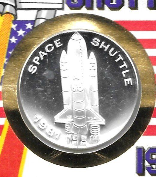 Medaglie: Numisbrief Space Shuttle 1981 Silber 0.999 ca.17 Gramm – Usato da Schocherswil venduto da prinzipal60 1