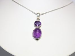 PPendentif / Anhänger 925 & Amethyst / Améthyste