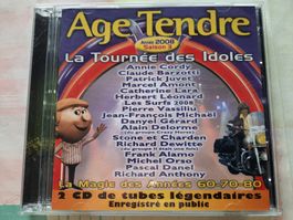 Cd Age tendre - La tournée des idoles