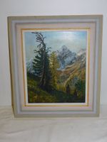 Ölgemälde Berglandschaft, signiert, gerahmt