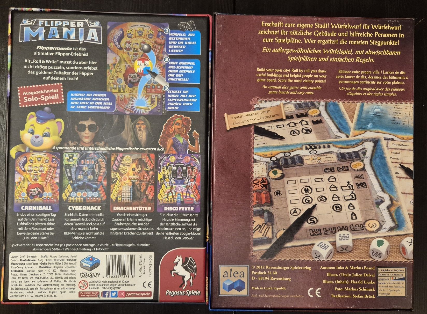 Giochi: Roll & Write Spiele Bundle - Saint Malo, Flippermania – Usato da Altstätten SG venduto da bluedine 4