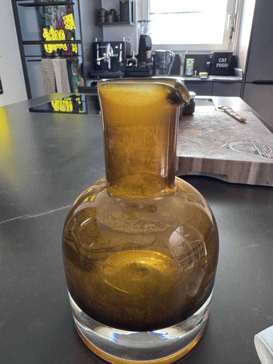 Karaffen: Karaffe Glas bernsteinfarben – Gebraucht aus Eichberg von OanaB 3