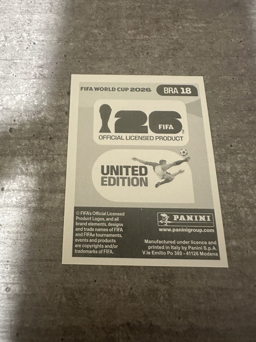 Panini Sammelbilder & Trading cards: BRA 18 , FIFA WORLD CUP 2026 PANINI  – Neu (gemäss Beschreibung) aus Frauenfeld von 1PegPeg1 1