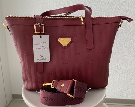 MAISON MOLLERUS Shopper Vallon antik rot, NEU