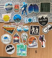 Stickerset Aufkleber travel hiking natur 20 Stk