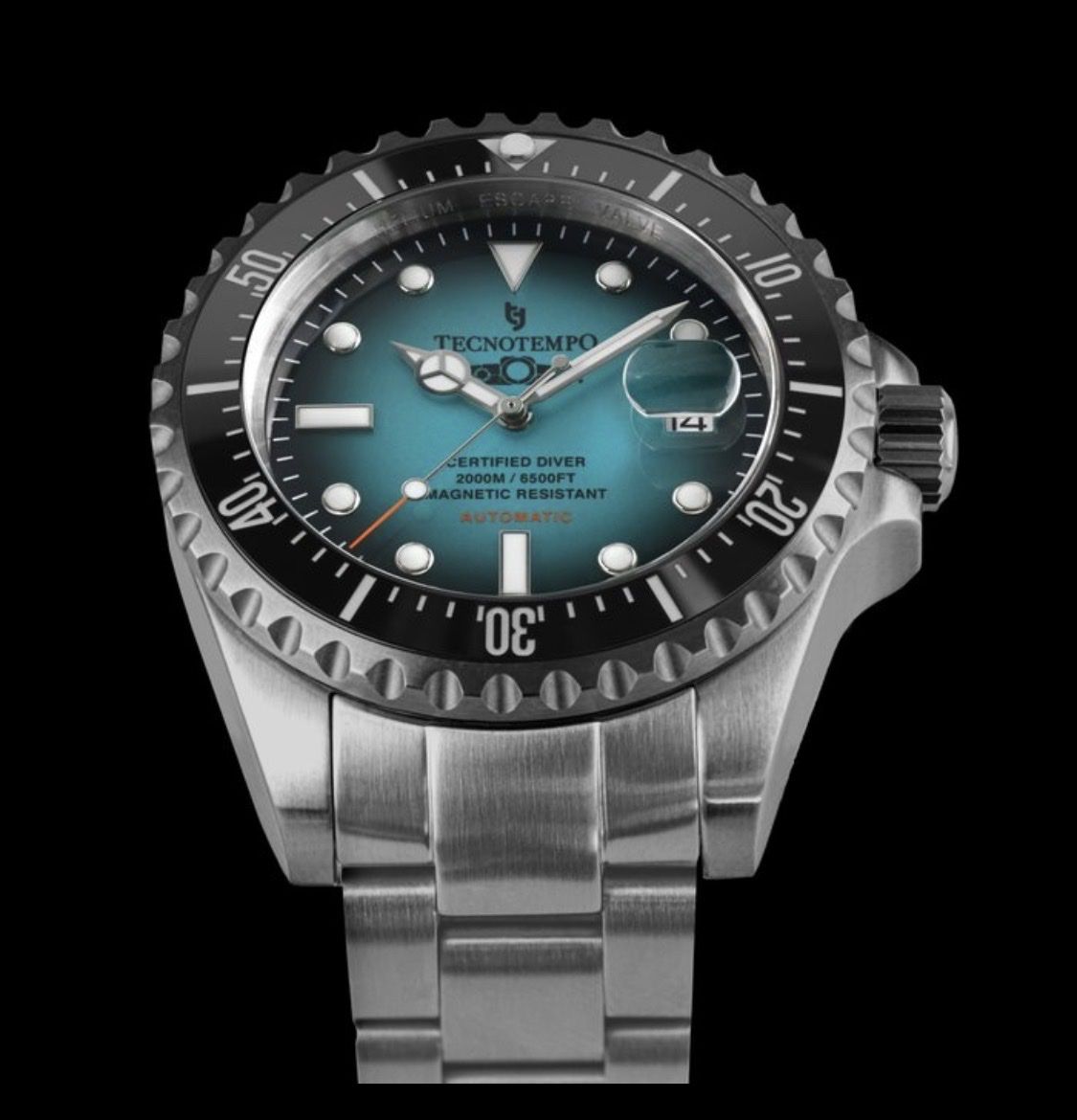Orologi: Tecnotempo Automatic Diver 2000M / 6500 FT «Submarine» – Nuovo e nell'imballaggio originale da Thun venduto da Lichtwald 2