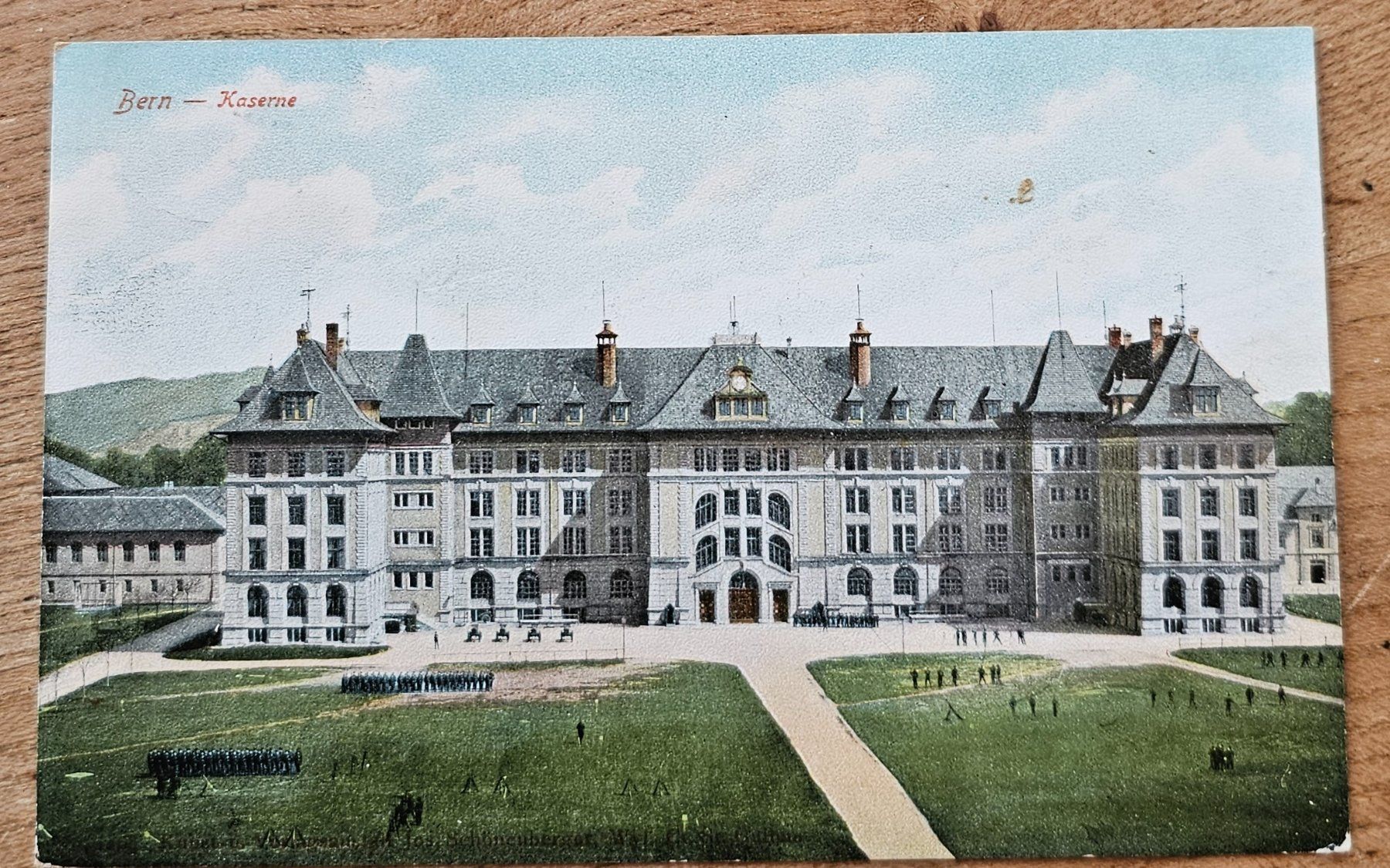 Ansichtskarten: BERN, Kaserne, 1909 – Gebraucht aus Les Valettes von Nuba1