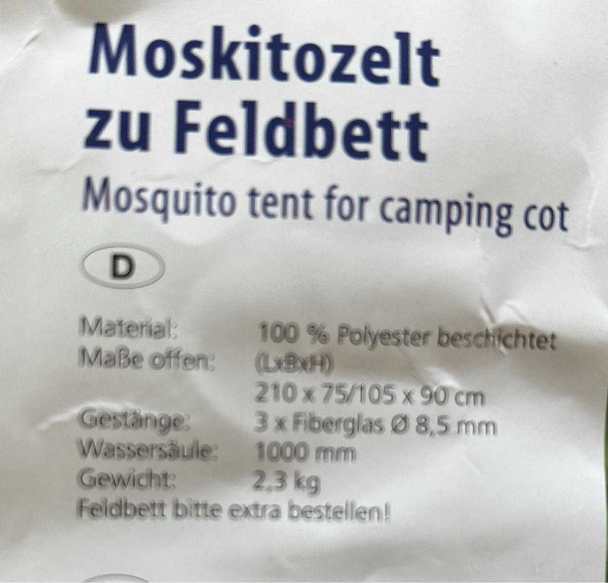 Tende : moskitozelt zu feldbett von berger – Usato da Solothurn venduto da Pm101 4