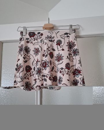Jupe beige avec imprimé floral H&M