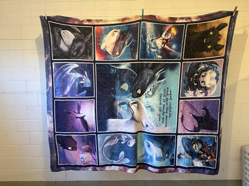 Coperte: Fleecedacke Dragons 170x155 cm – Usato da Seuzach venduto da Rockyalps