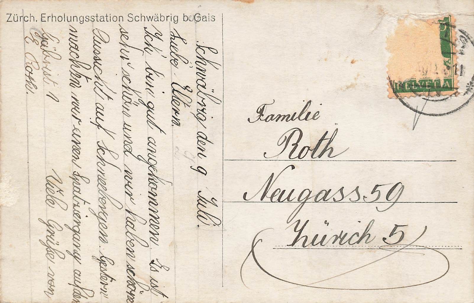 Ansichtskarten: Zurich – Gebraucht aus Biasca von Blenio71 1