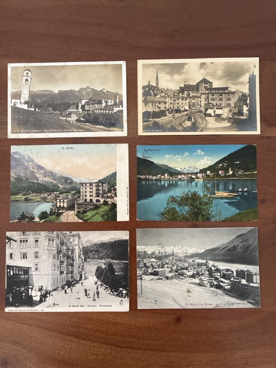 Cartes postales: 12 Ansichtskarten Schweiz von St. Moritz GR.  D – D'occasion à Oftringen par Cla.vD.74