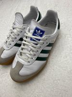 Baskets Adidas Samba blanc vert taille 38 bon état