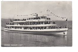 Zürich  ZH  -    Motorschiff  " LINTH "     um 1961