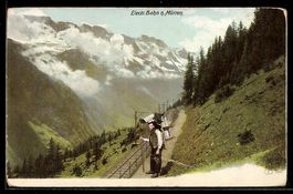 AK Mürren, Herr an der Bahnstrecke der elektr. Bahn