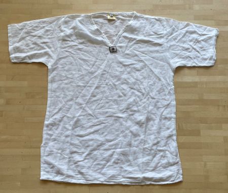 Baumwoll Hemd Weiss Gr. S leicht Sommerlich, Neuwertig !!