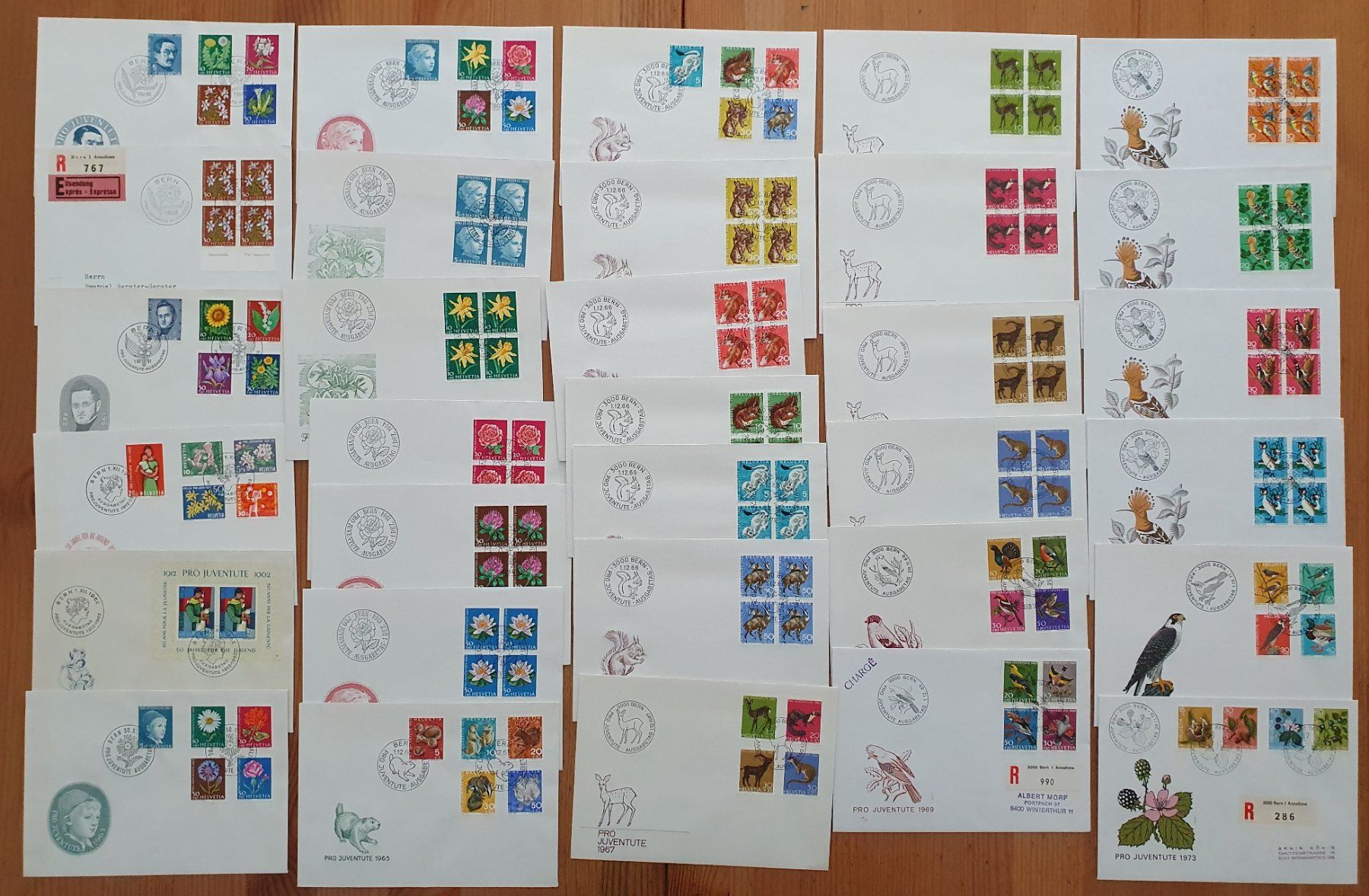 Tutti i francobolli: Schweiz: 900 verschiedene FDC 1960 - 2010 – Usato da Dällikon venduto da Minita 4