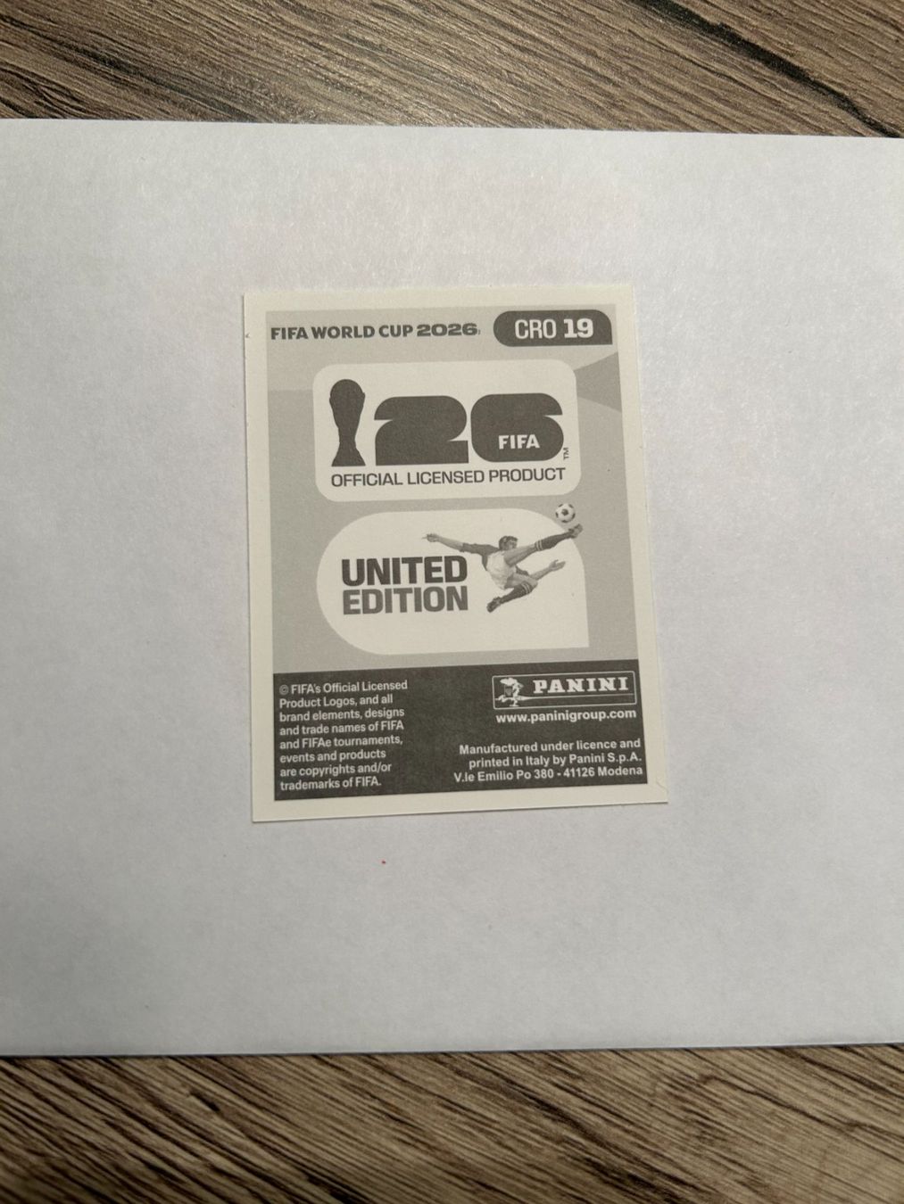 Panini Carte collezionabili: Panini FIFA World Cup 2026 - CRO 19 – Usato da Zumikon venduto da meter03 1