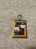 Paul Kramer Neuchâtel Medaille / Plakette Wappen Emailliert