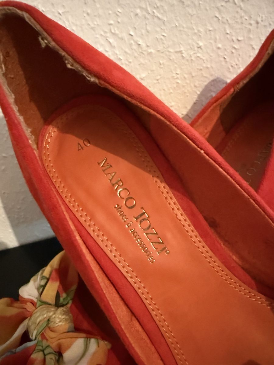 Scarpe da donna: Peep-Toe-Pumps rot Grösse 40 Marco Tozzi Pumps – Usato da Meggen venduto da edwardcallan 6