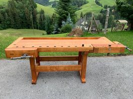 Hobelbank Werkbank Top Antik