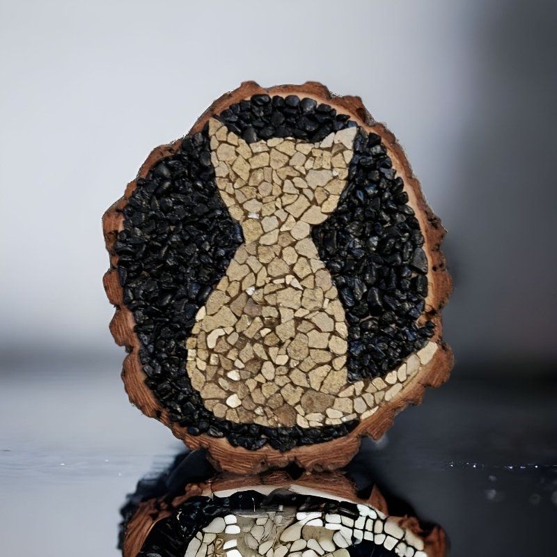 Foto & Immagini: Härziges Katzen Mosaikbild Handgefertigt – Nuovo (secondo la descrizione) da Luzern venduto da Bbig 1