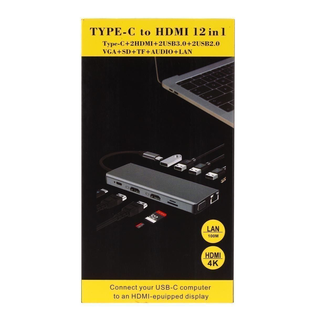 Laufwerke & Adapter: 12 Ports Docking Station USB C Hub – Neu (gemäss Beschreibung) aus Thun von nuonuo 3