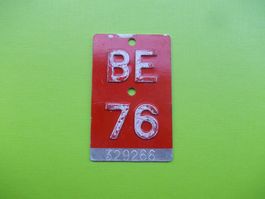 Velonummer / Fahrradnummer BE 76 ... zum 50. Geburtstag !