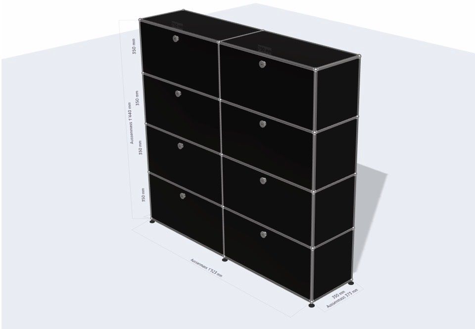 USM Regale: USM Haller Highboard in Schwarz – Gebraucht aus Opfikon von lula21 9
