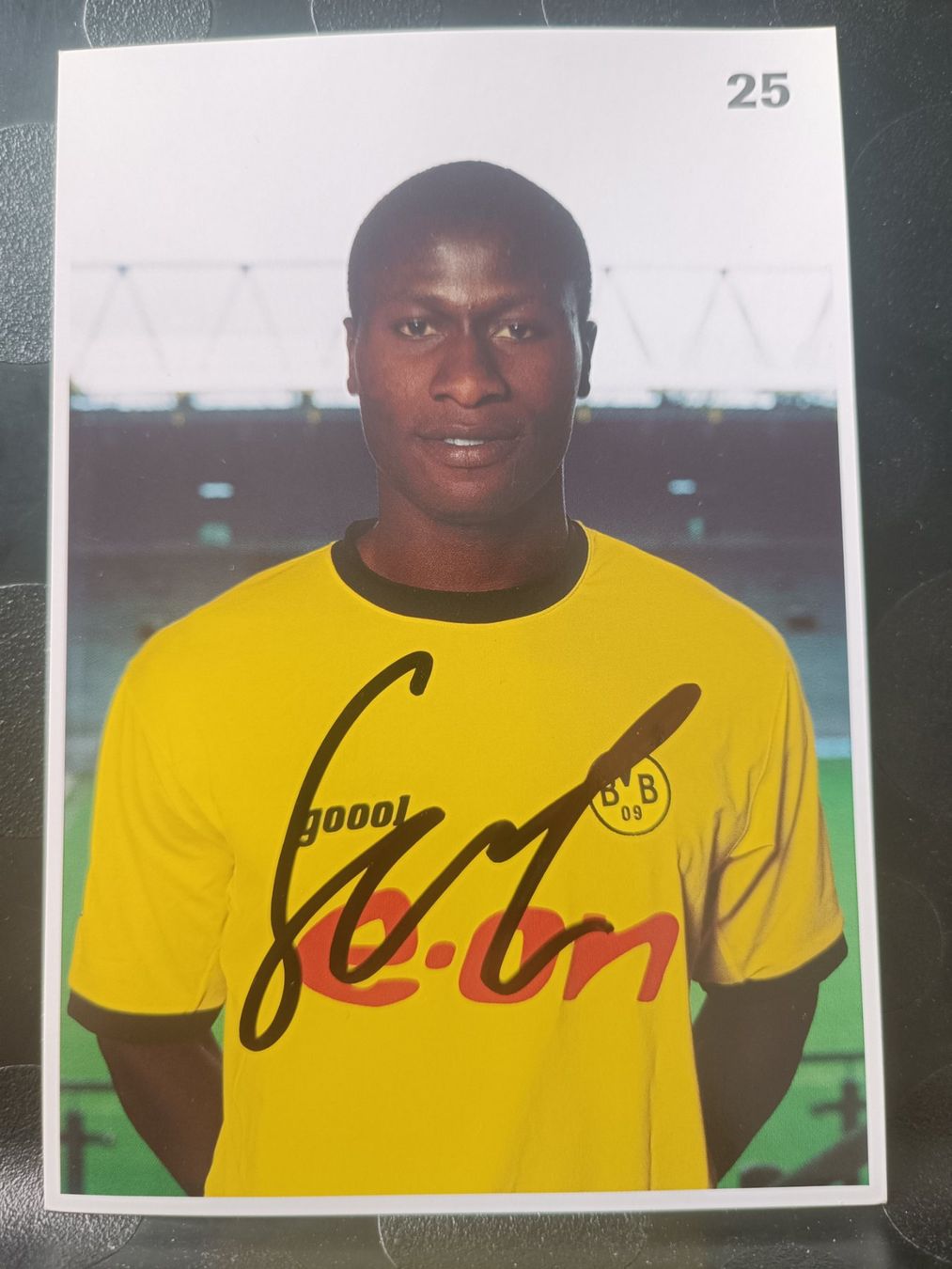 Autografi: Sahra Senesie - BVB - Handsignierte alte Karte – Usato da Menziken venduto da Artographs