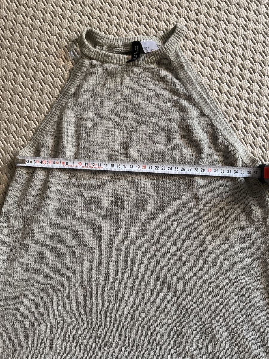 H&M Top: Stricktop H&M, Khaki, Baumwolle, S – Usato da Solothurn venduto da Bobesch08 5