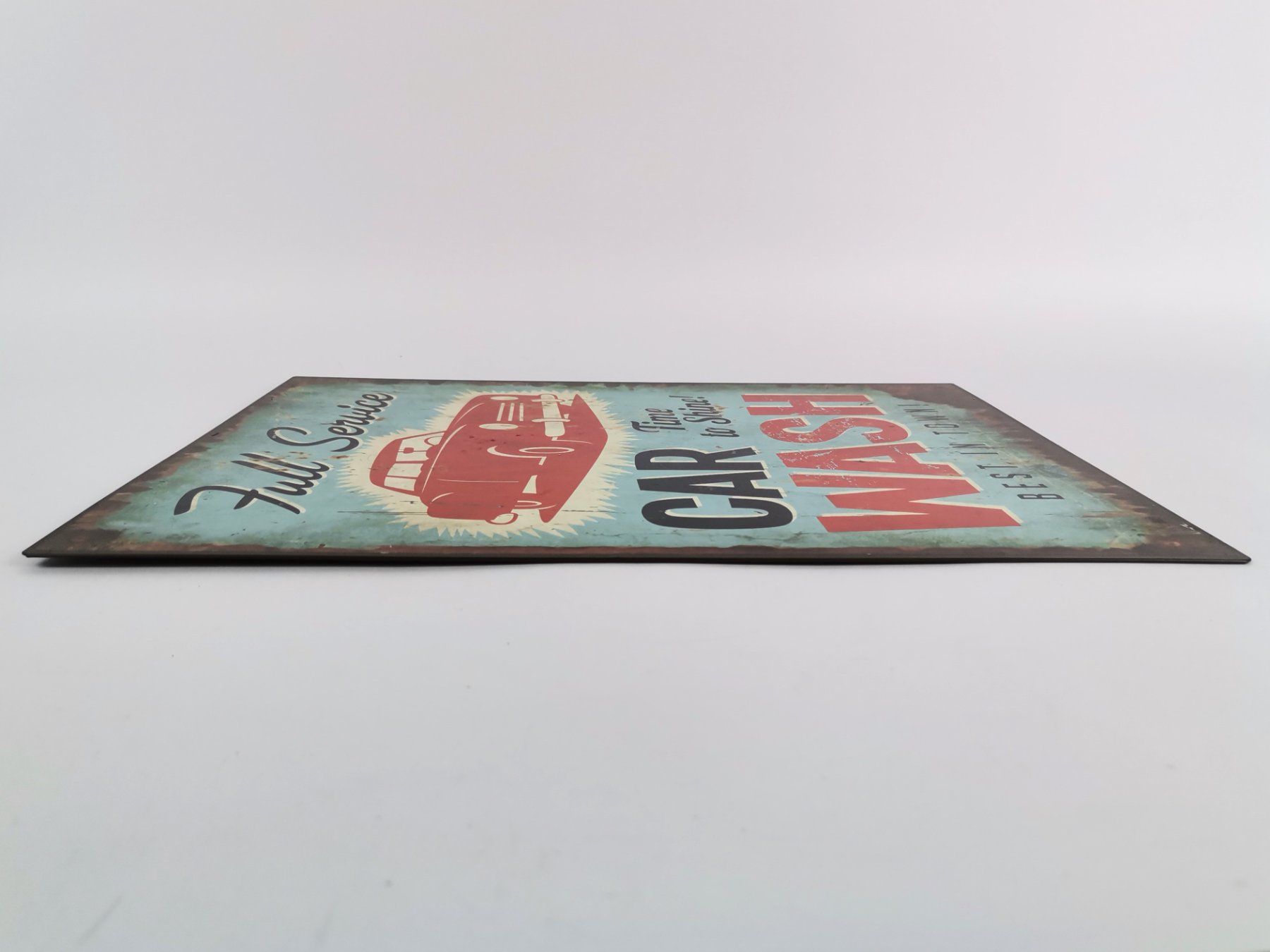 Insegne: Full Service Car Wash, Metall-Blechschild – Usato da Schaffhausen venduto da Restwert_SH 4
