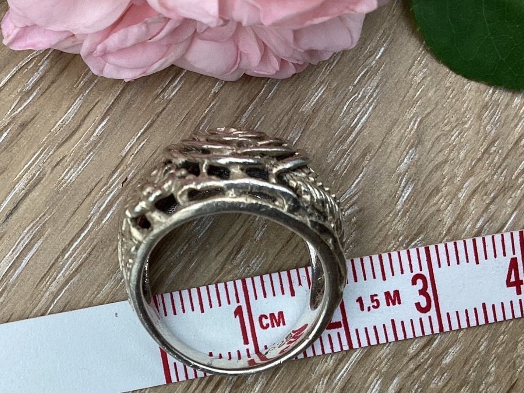 Ringe: Bague en argent au motif de rose – Gebraucht aus Agiez von Beve15 4
